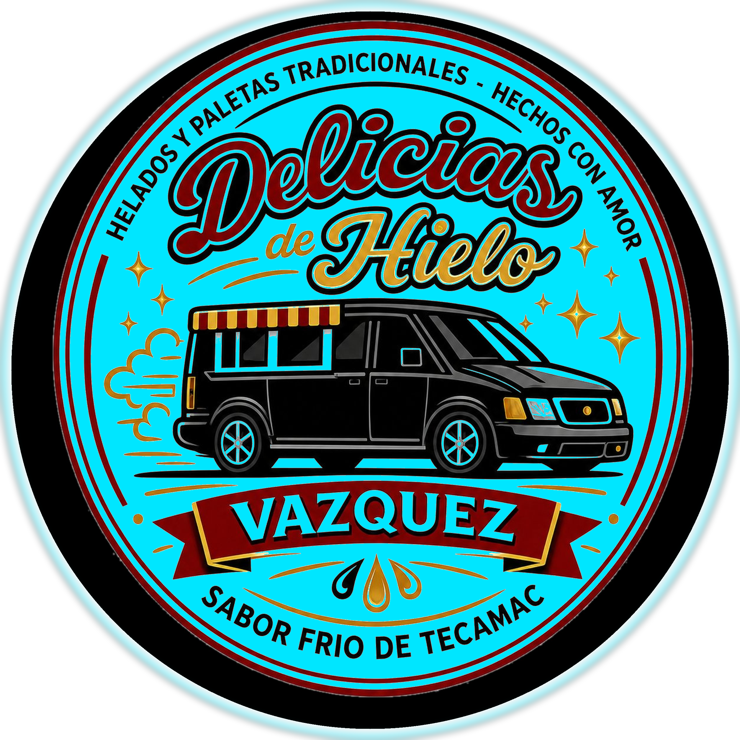 Logo Delicias de Hielo Vázquez